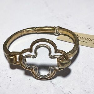 Pomina Gold-Tone Clover Link Bracelet